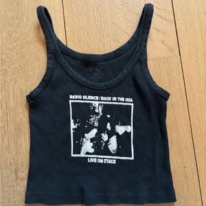 Brandy Melville Black Graphic Tank